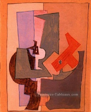 Le gueridon 1914 cubism Pablo Picasso Peinture à l'huile